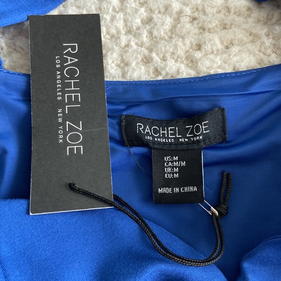 RACHEL ZOE Royal Blue soft corset style top. NWT Size M - Picture 5 of 6